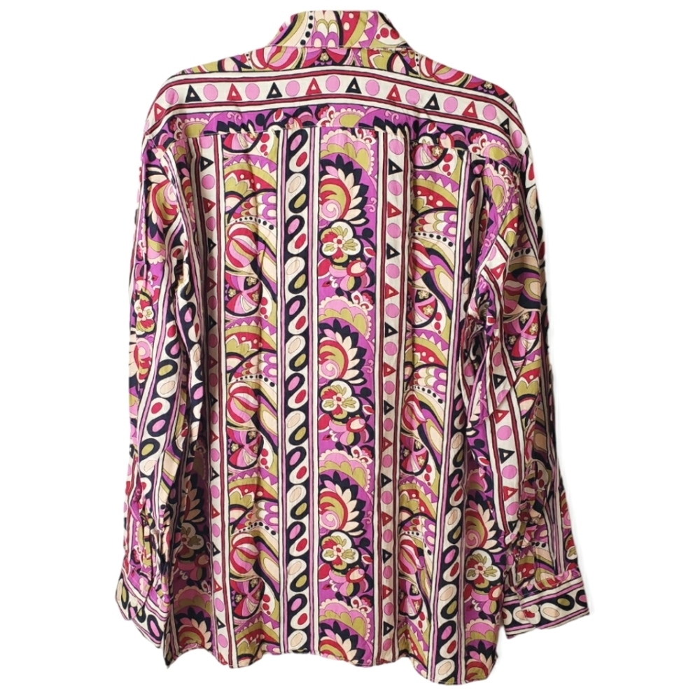 D'amico Italy Multicolor Print Button Shirt - Picture 2 of 10